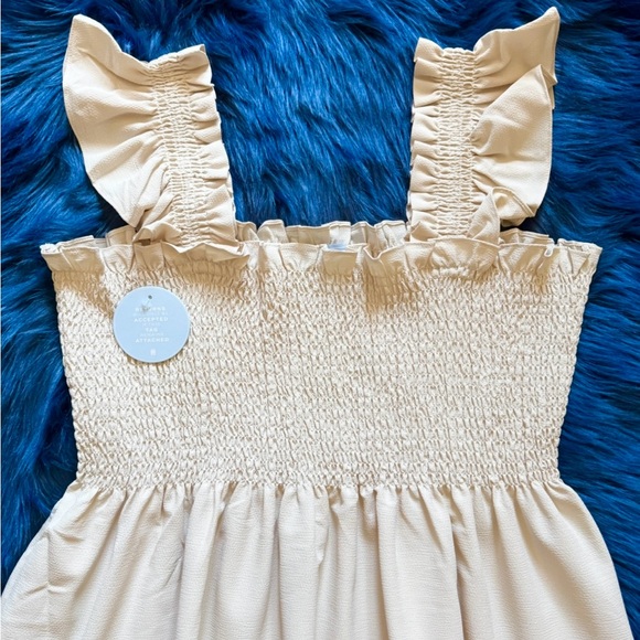 New! HILL HOUSE Ellie Nap Dress in Cream Nude - Picture 6 of 11